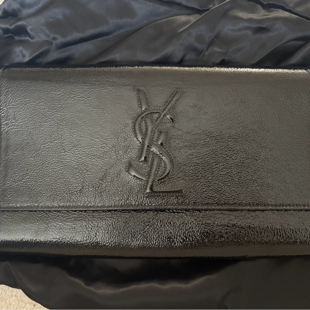 Yves Saint Laurent Black Leather Wallet